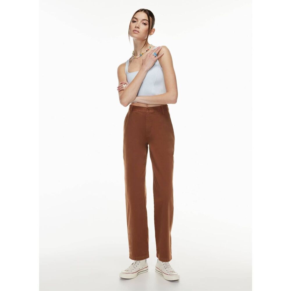 Aritzia Sun-Deh Jaden Pant Cognac Brown Size 4‎